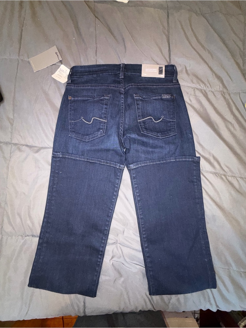 7 For All Mankind Kimmie Bootcut Jeans Size 27 Dark Wash NWT - Picture 10 of 11